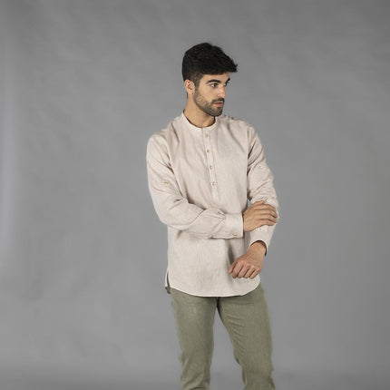 CAMISA HOMBRE LINO/COTTON CUELLO MAO TIWI