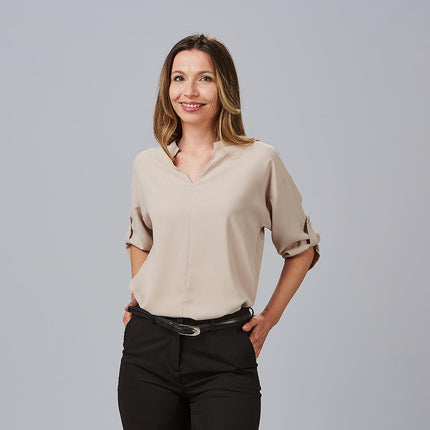 BLUSA MUJER MANGA ROLL UP MICAELA