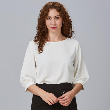 BLUSA MUJER MANGA RIZADA ROSANNA