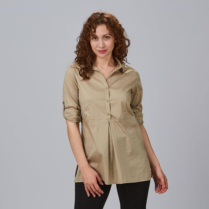 CAMISA MUJER MANGA ROLL UP LIVIA