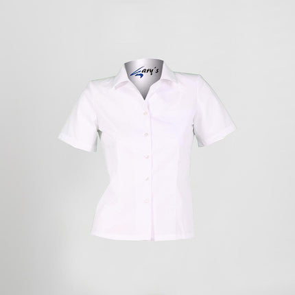BLUSA CAMARERA ENTALLADA M/CORTA
