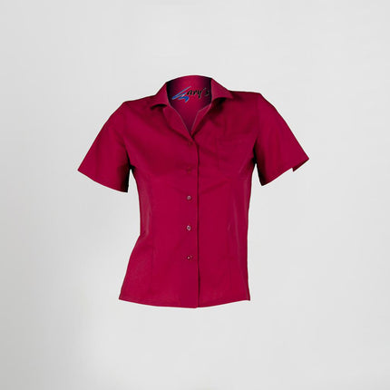 BLUSA CAMARERA ENTALLADA M/CORTA