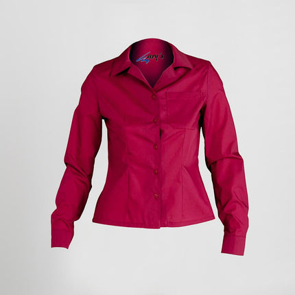 BLUSA CAMARERA ENTALLADA M/LARGA