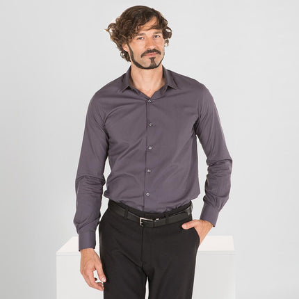 CAMISA HOMBRE SLIM FIT POPELIN NERI