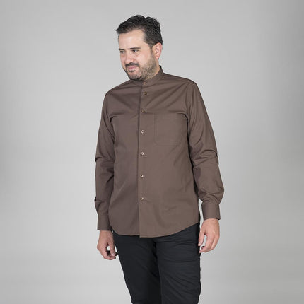 CAMISA HOMBRE CUELLO MAO M/LARGA
