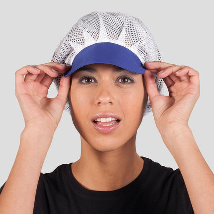 GORRA UNISEX REJILLA VISERA COLOR (PAQ. 10 UNID)