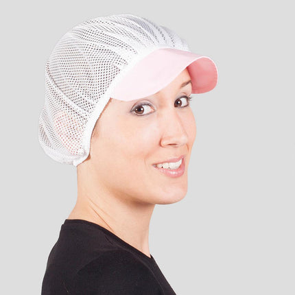 GORRA UNISEX REJILLA VISERA COLOR (PAQ. 10 UNID)
