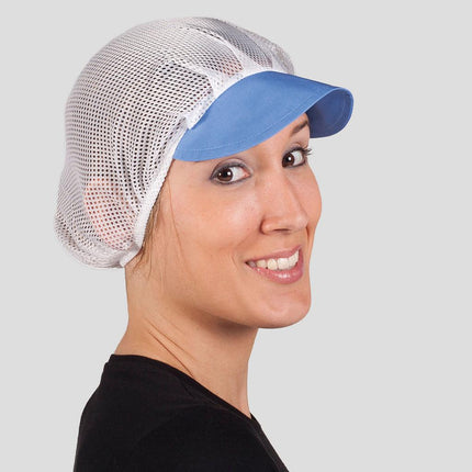 GORRA UNISEX REJILLA VISERA COLOR (PAQ. 10 UNID)