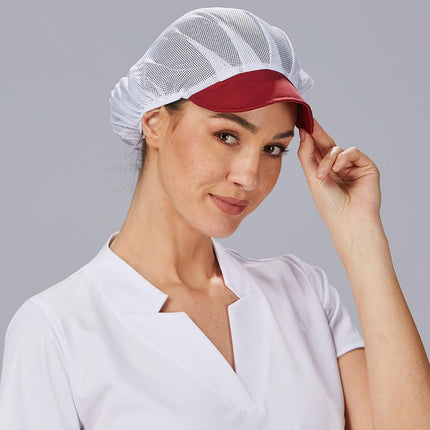 GORRA UNISEX REJILLA VISERA COLOR (PAQ. 10 UNID)