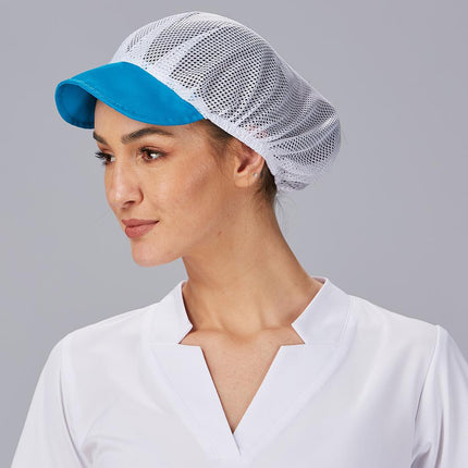 GORRA UNISEX REJILLA VISERA COLOR (PAQ. 10 UNID)