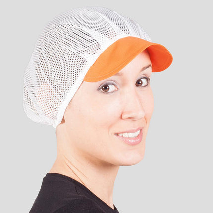 GORRA UNISEX REJILLA VISERA COLOR (PAQ. 10 UNID)