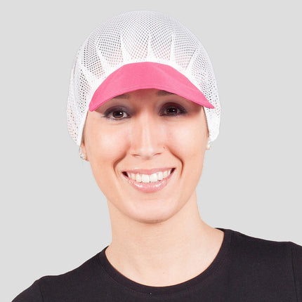GORRA UNISEX REJILLA VISERA COLOR (PAQ. 10 UNID)