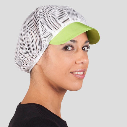 GORRA UNISEX REJILLA VISERA COLOR (PAQ. 10 UNID)