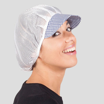 GORRA UNISEX REJILLA VISERA COLOR (PAQ. 10 UNID)