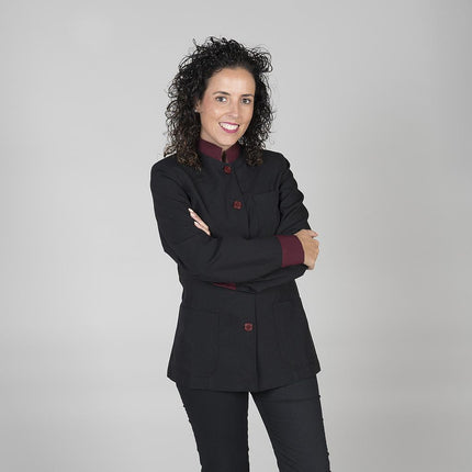 BLUSA MUJER CUELLO MAO M/LARGA COMBI