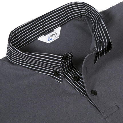 POLO GRIS MUJER M/C C/CAMISERO
