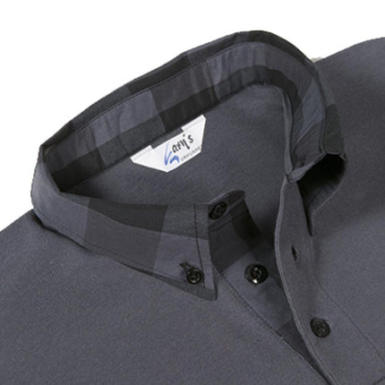 POLO GRIS MUJER M/C C/CAMISERO