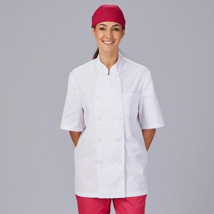 CHAQUETA COCINA UNISEX SARGA BLANCA M/C