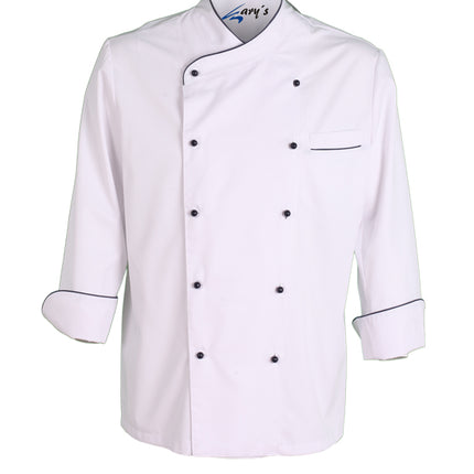 CHAQUETA COCINA UNISEX NAPOLES BLANCA VIVO COLOR