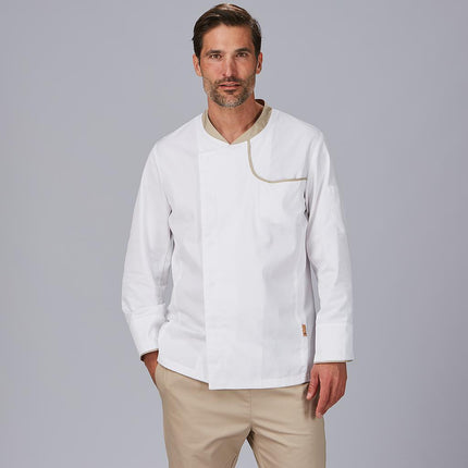 CHAQUETA COCINA HOMBRE OTERO TEJIDO RECICLADO Y ORGANICO KLOPMAN