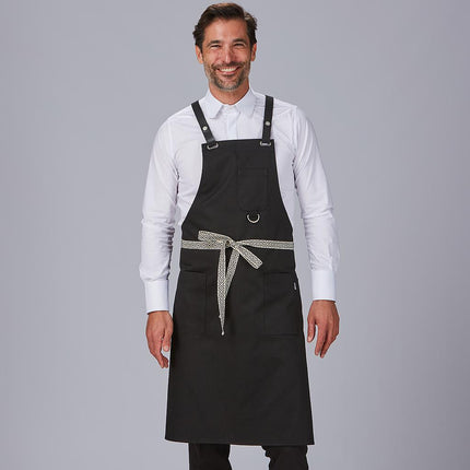 DELANTAL PETO OLLADOS TIRAS COMBI 88X74 CM