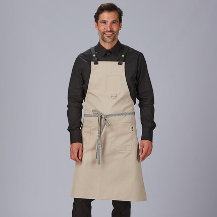 DELANTAL PETO OLLADOS TIRAS COMBI 88X74 CM