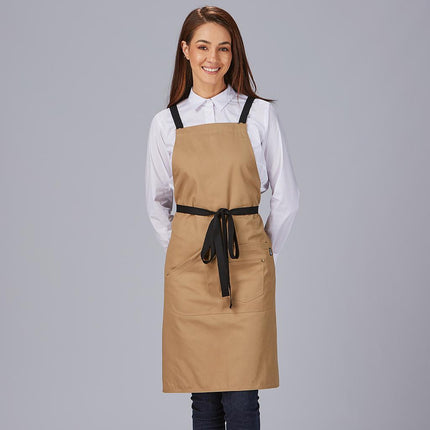 DELANTAL PETO TIRANTES CONTRASTE 88X74 CM