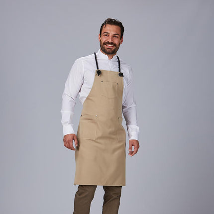 DELANTAL PETO CORDON TRENZADO 88X74 CM