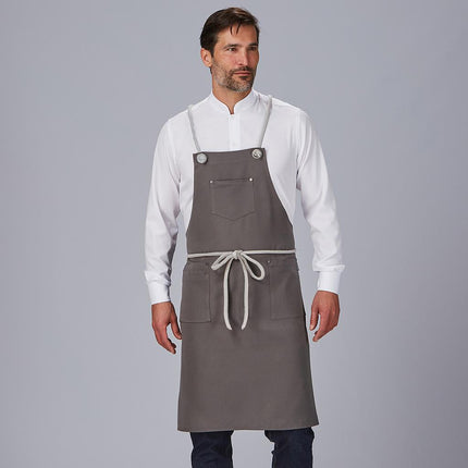 DELANTAL PETO CORDON TRENZADO 88X74 CM