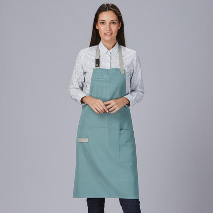 DELANTAL PETO CONTRASTES DE ESPIGA 88X74 CM