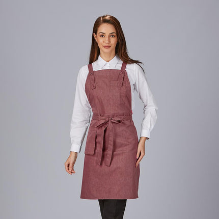 DELANTAL PETO BOLSILLO CARTERA SARGA RECICLADA 88X74 CM