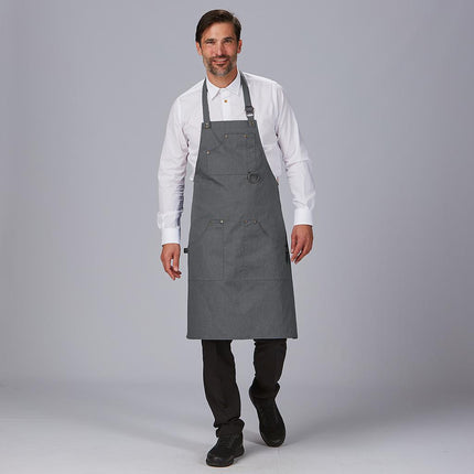 DELANTAL PETO REMACHES SARGA RECICLADA 86X74 CM