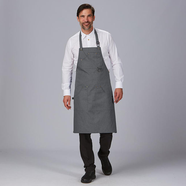 DELANTAL PETO REMACHES SARGA RECICLADA 86X74 CM