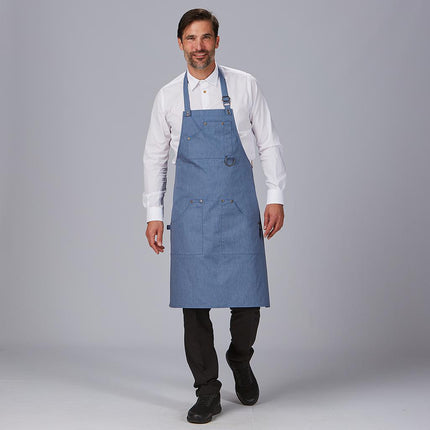 DELANTAL PETO REMACHES SARGA RECICLADA 86X74 CM