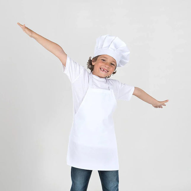 DELANTAL INFANTIL PETO BLANCO