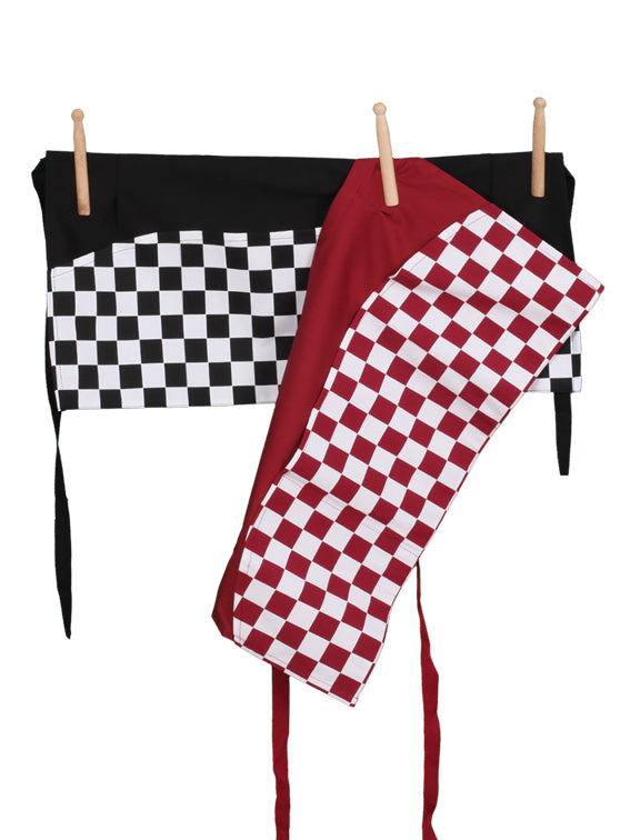 DELANTAL CORTO CON BOLSILLO ESTAMPADO 30X60 CM