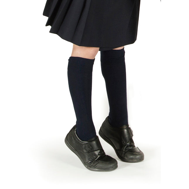 Calcetín Colegial Liso Alto