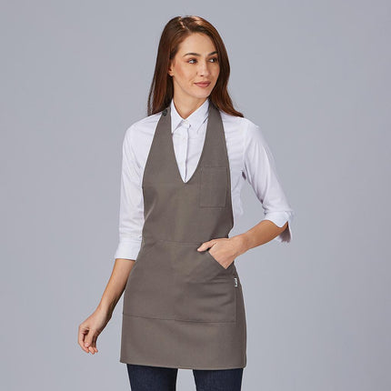 DELANTAL BISTRO SARGA POLIESTER 80X65 CM