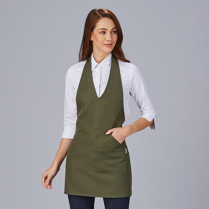 DELANTAL BISTRO SARGA POLIESTER 80X65 CM