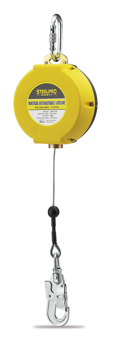 1888B15SIN Dispositivo Anticaídas Retráctil de 15 metros de cable.