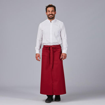 DELANTAL FRANCES ABIERTO SARGA POLIESTER 90X110 CM