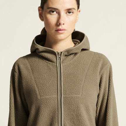 Join Pile Fleece FZ Hood W