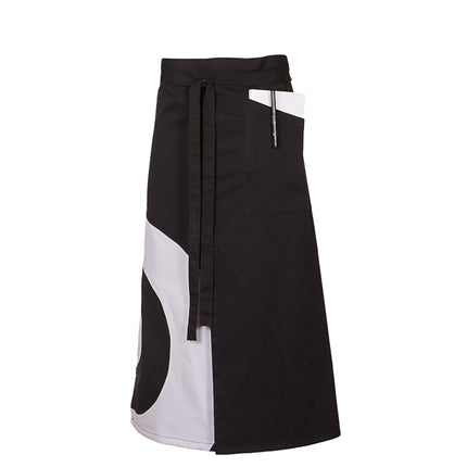 DELANTAL FRANCES ABIERTO CIRCULOS 90X75 CM