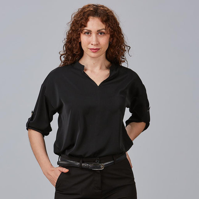 BLUSA MUJER MANGA ROLL UP MICAELA