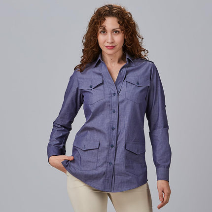 CAMISA MUJER MANGA ROLL UP DANIELA