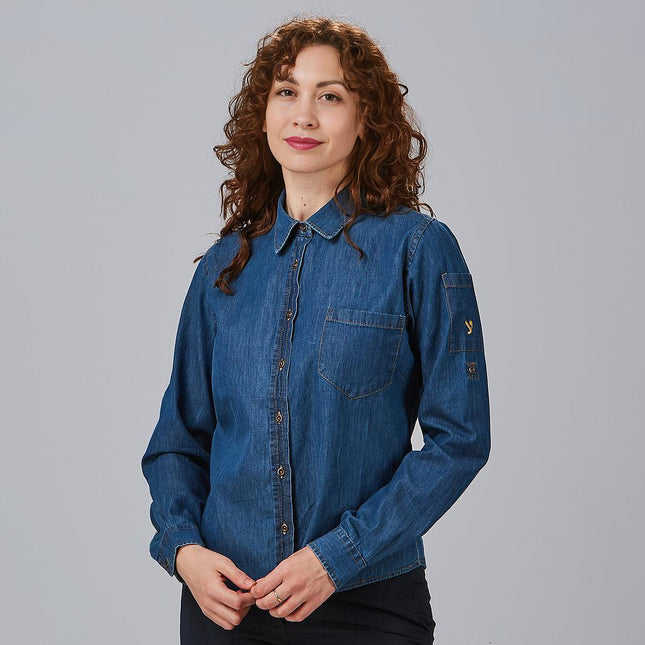 CAMISA MUJER TEJANO FINO LAVADO VALERIA