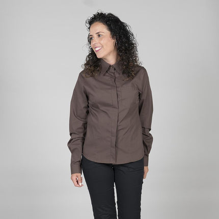 BLUSA MUJER BOTON OCULTO M/L