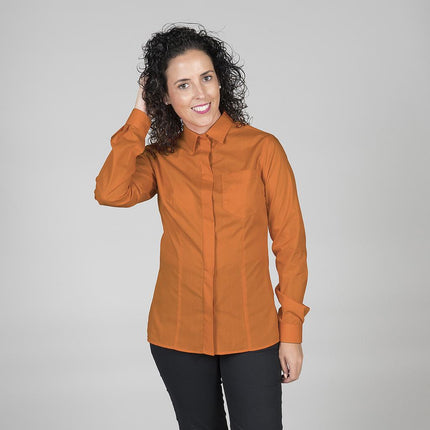 BLUSA MUJER BOTON OCULTO M/L