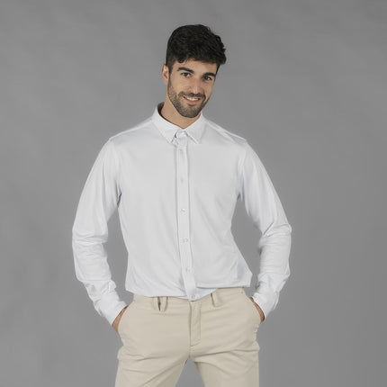 CAMISA HOMBRE INTERLOCK CUELLO CAMISERO LUZON