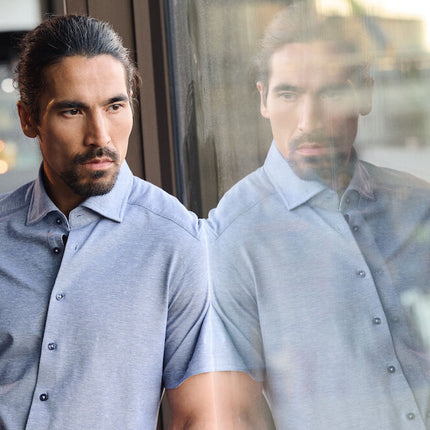 Indigo Bow 133 S/S Shirt Tailored Fit
